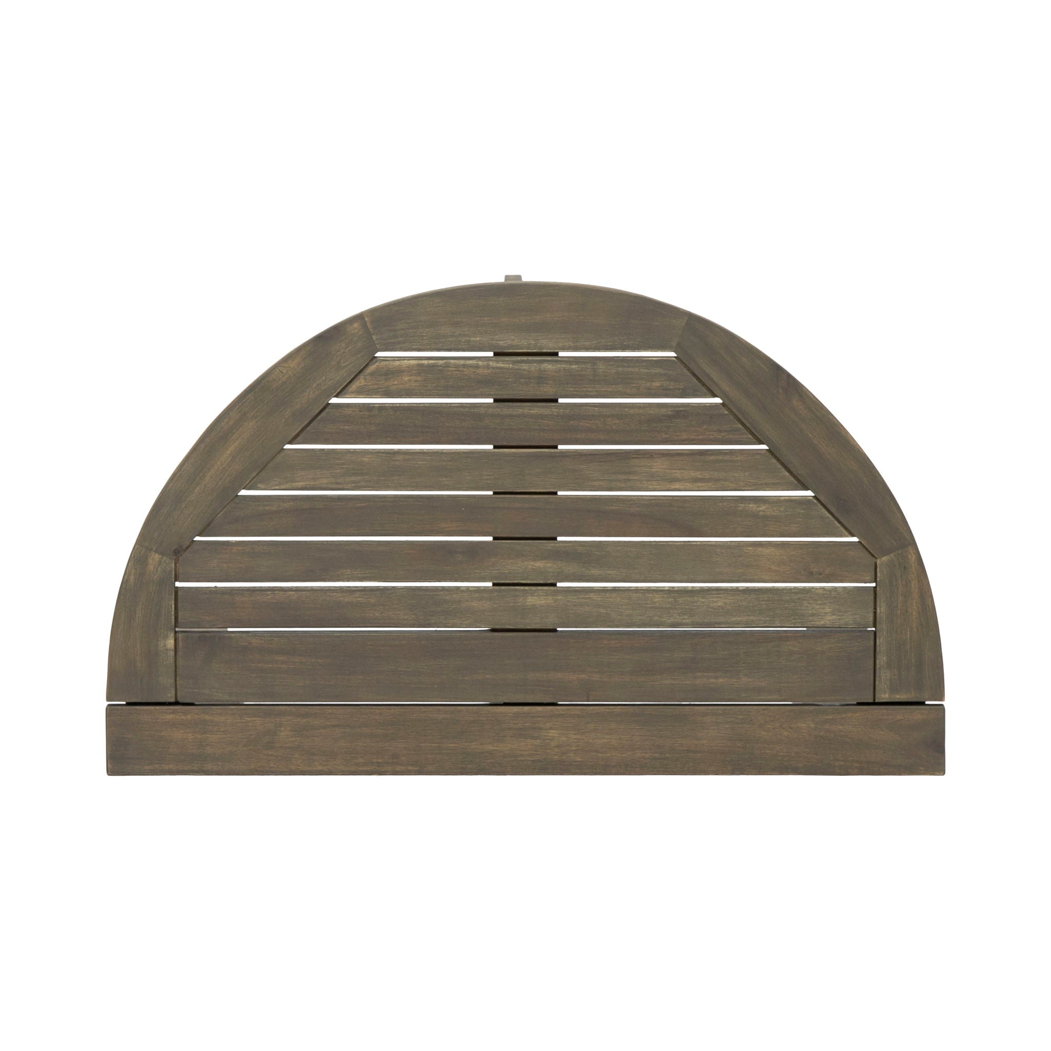 Outdoor Half Round Folding Acacia Wood Bistro Table