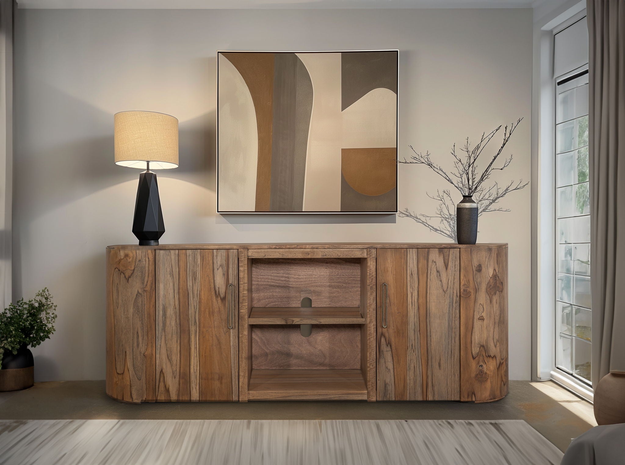 Balam - TV Stand - Brown