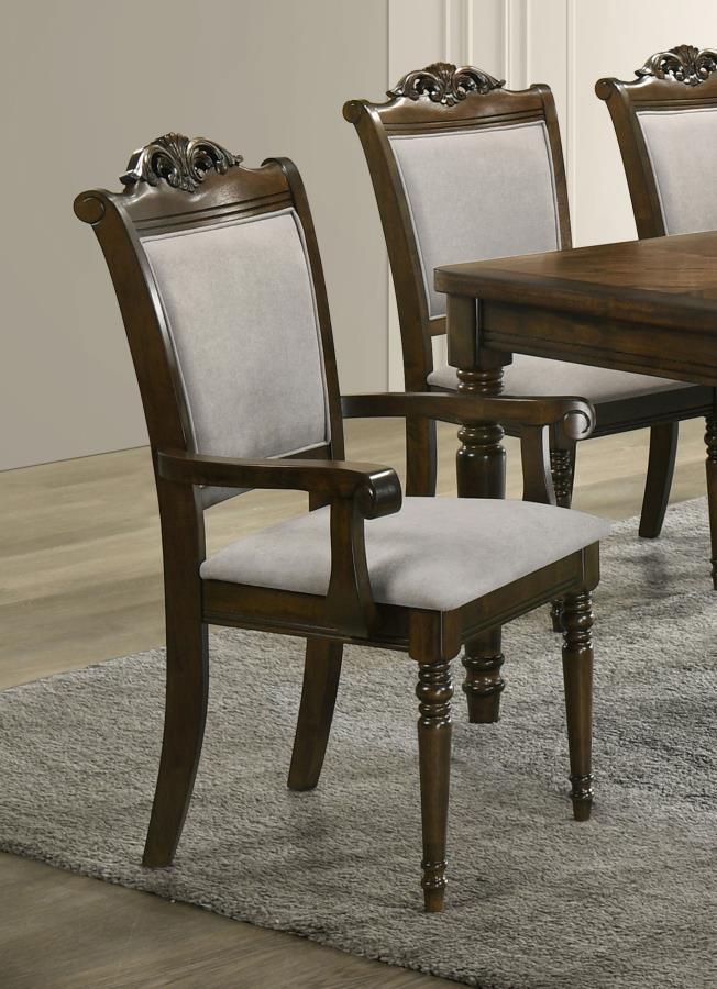 Coaster Fine Furniture Willowbrook - Wood Dining Arm Chair (Set of 2) - Chestnut | Meri Furniture