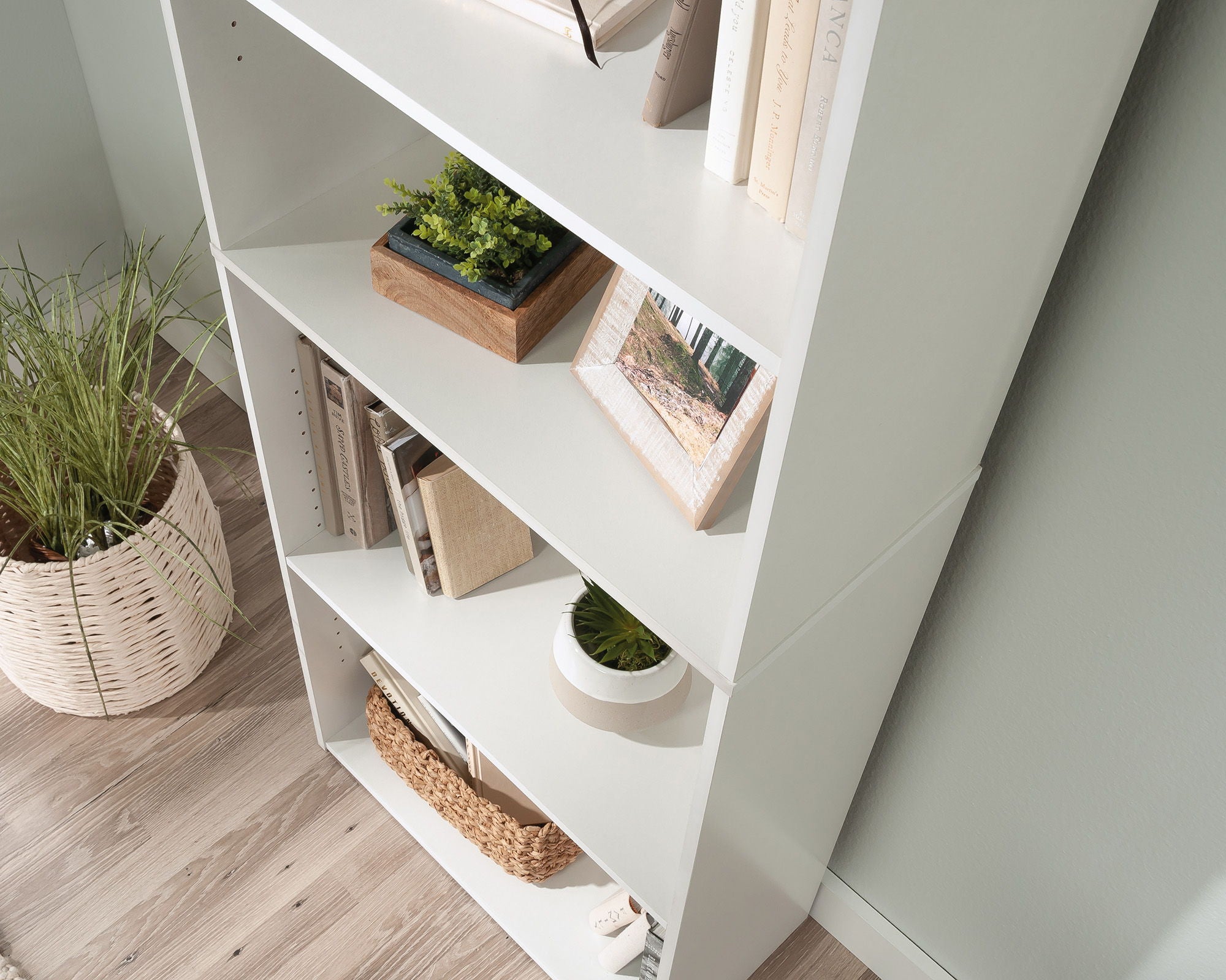 5-Shelf Bookcase Soft White