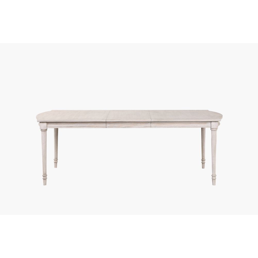 ACME Wynsor - Dining Table - Antique Champagne - 30" | Meri Furniture