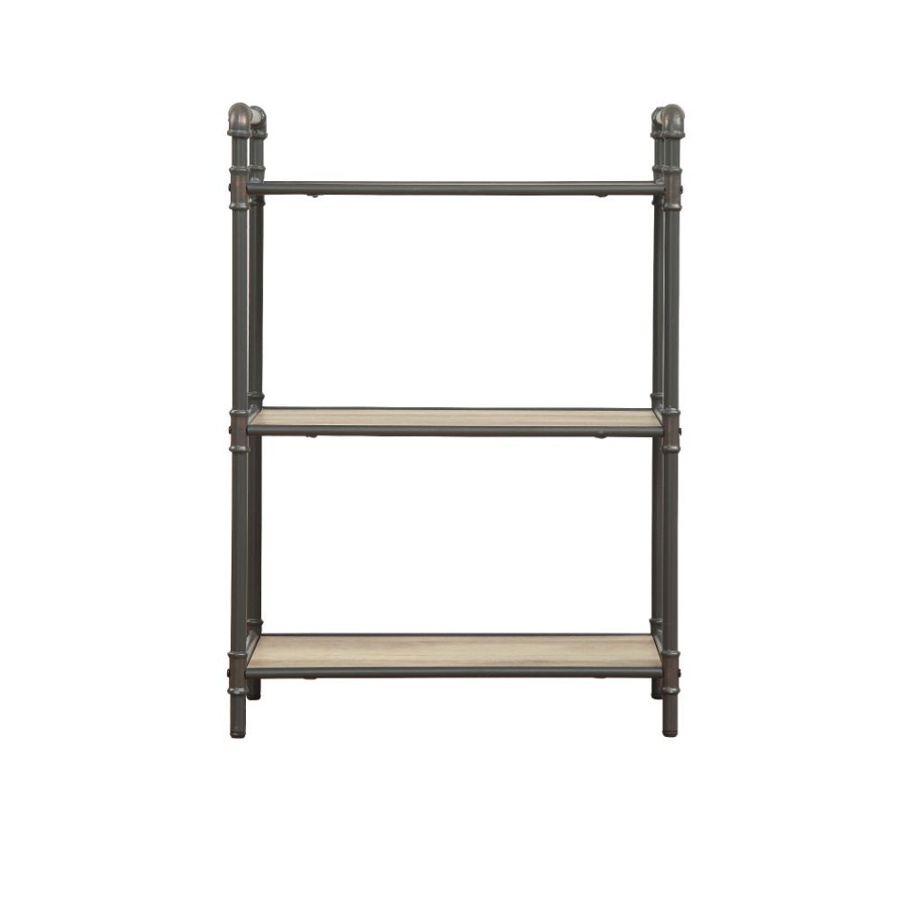 ACME The Itzel Bookcase is functionally designed to enhance your Decor. Organize your essentials with this unique, stylish bookcase. Different level contoured shelves and a versatile construction highlight this beautiful bookcase. Some Assembly Required.