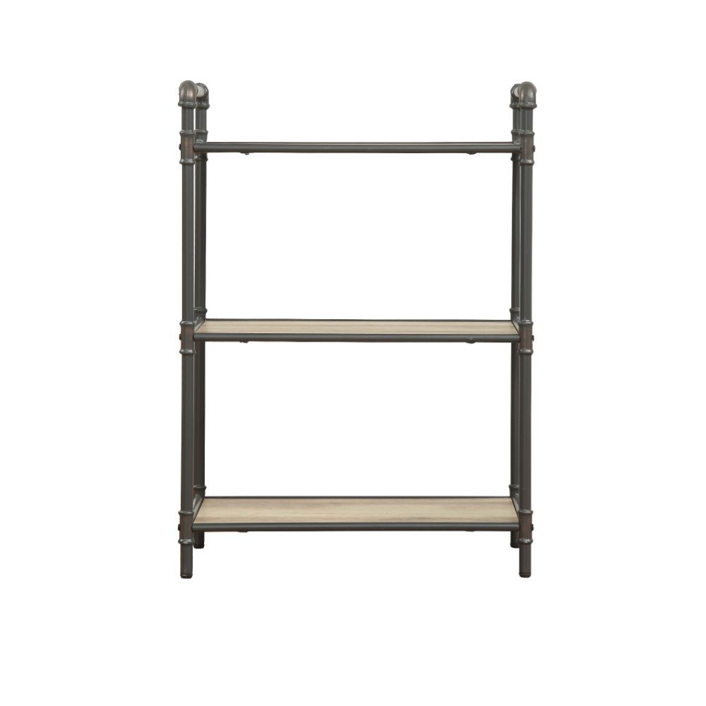 The Itzel Bookcase is functionally designed to enhance your Decor. Organize your essentials with this unique, stylish bookcase. Different level contoured shelves and a versatile construction highlight this beautiful bookcase. Some Assembly Required.