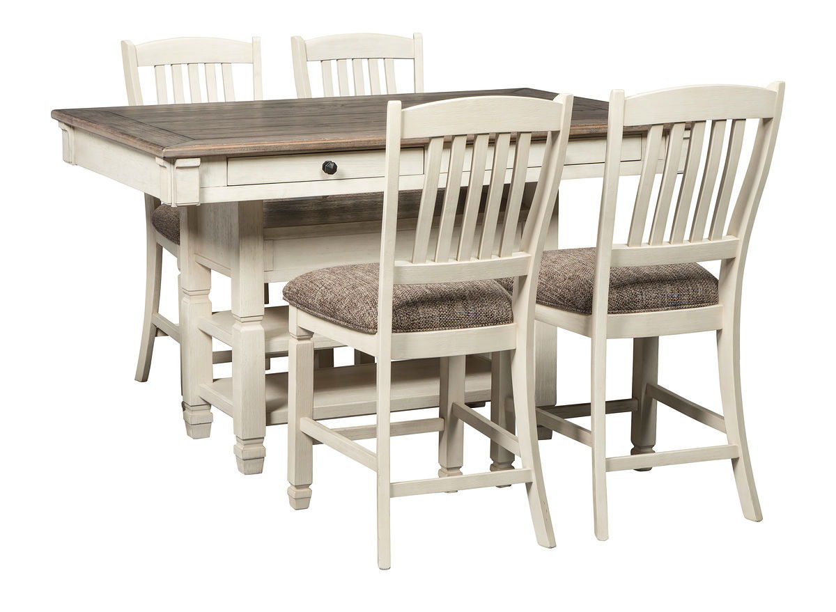 Signature Design by Ashley® Bolanburg - Rectangular Counter Table Set | Meri Furniture