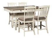 Signature Design by Ashley® Bolanburg - Rectangular Counter Table Set | Meri Furniture