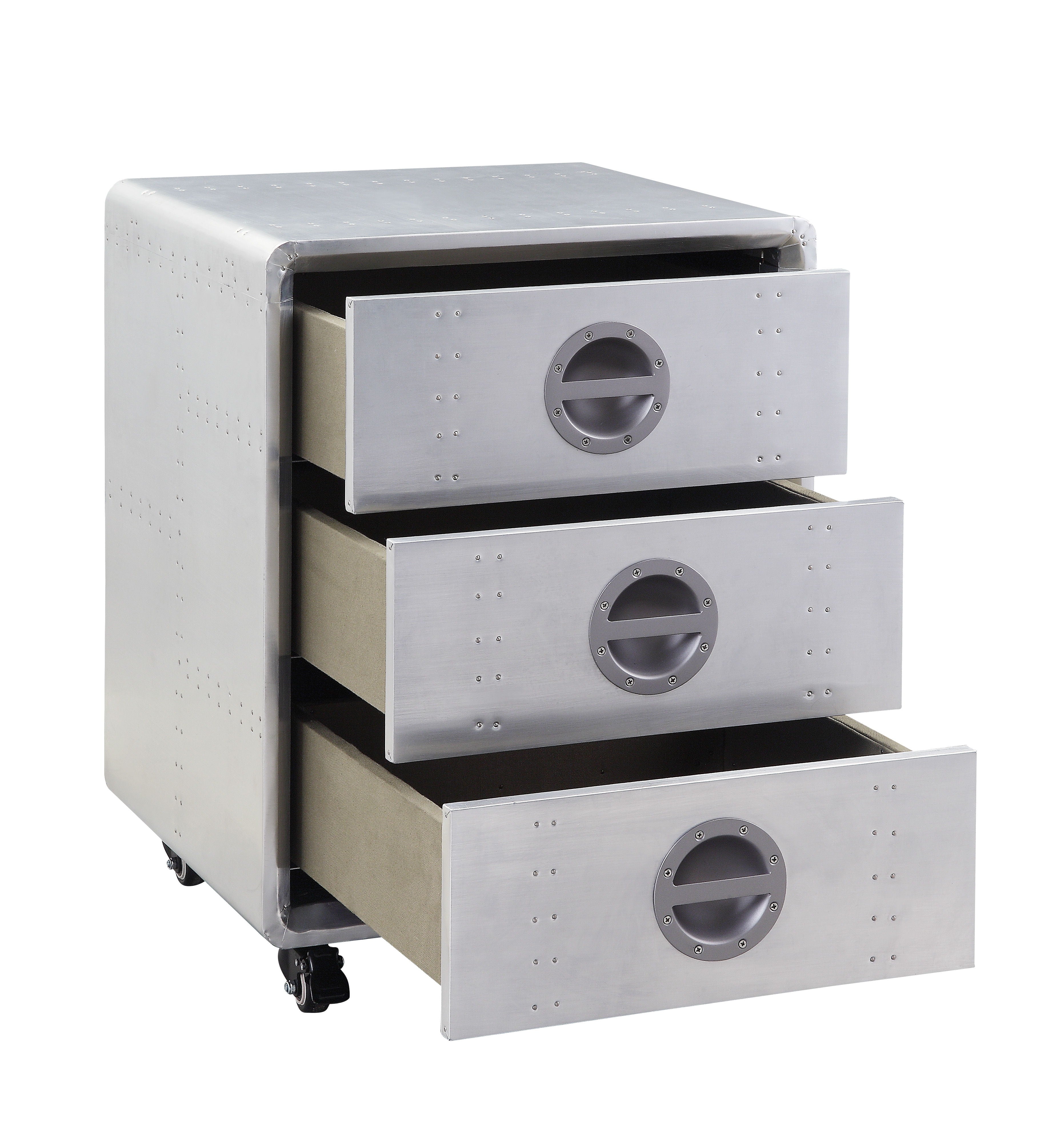ACME Brancaster - Cabinet - Aluminum - 24" | Meri Furniture