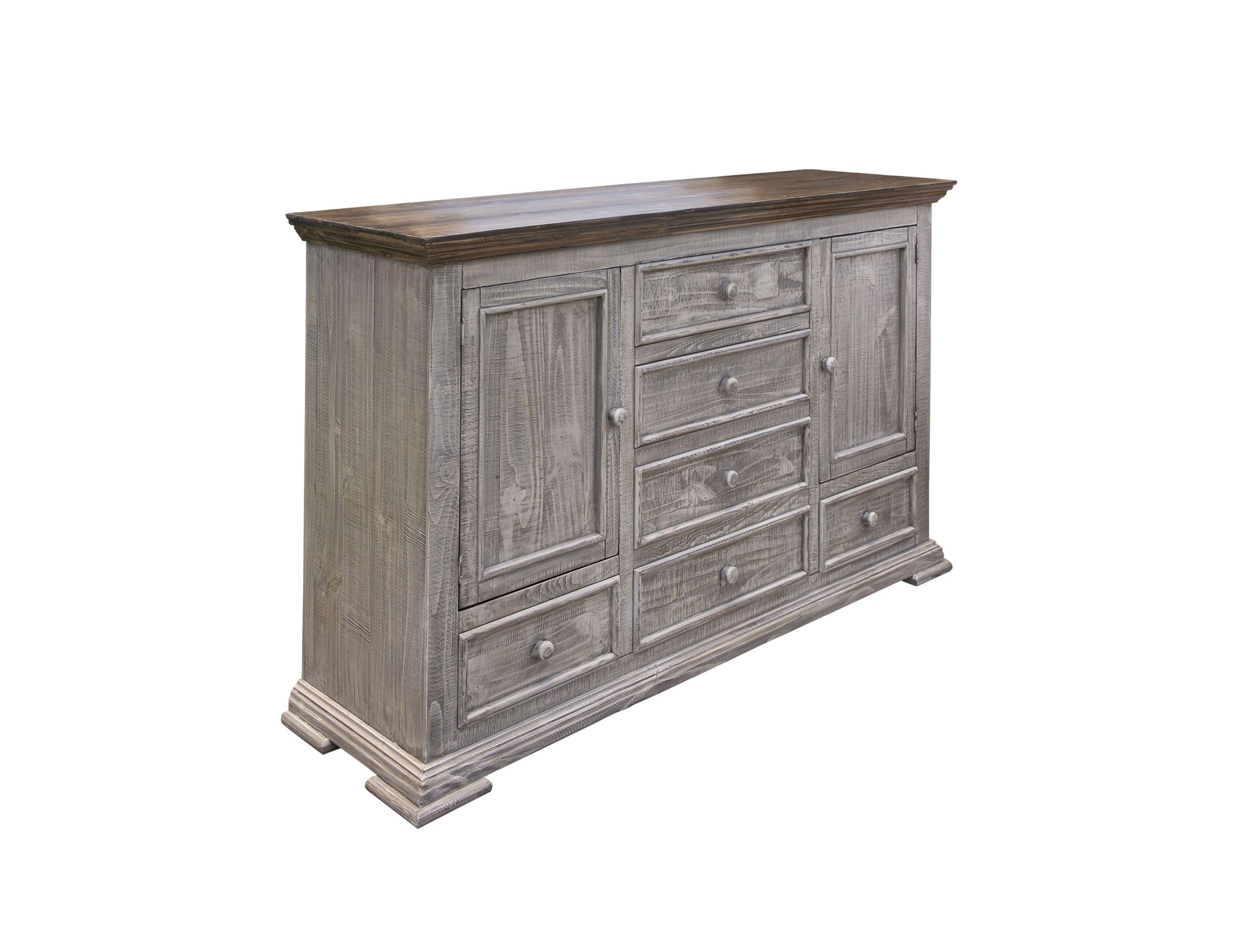 International Furniture Direct Catalina - Dresser - Weathered Gray | Meri Furniture