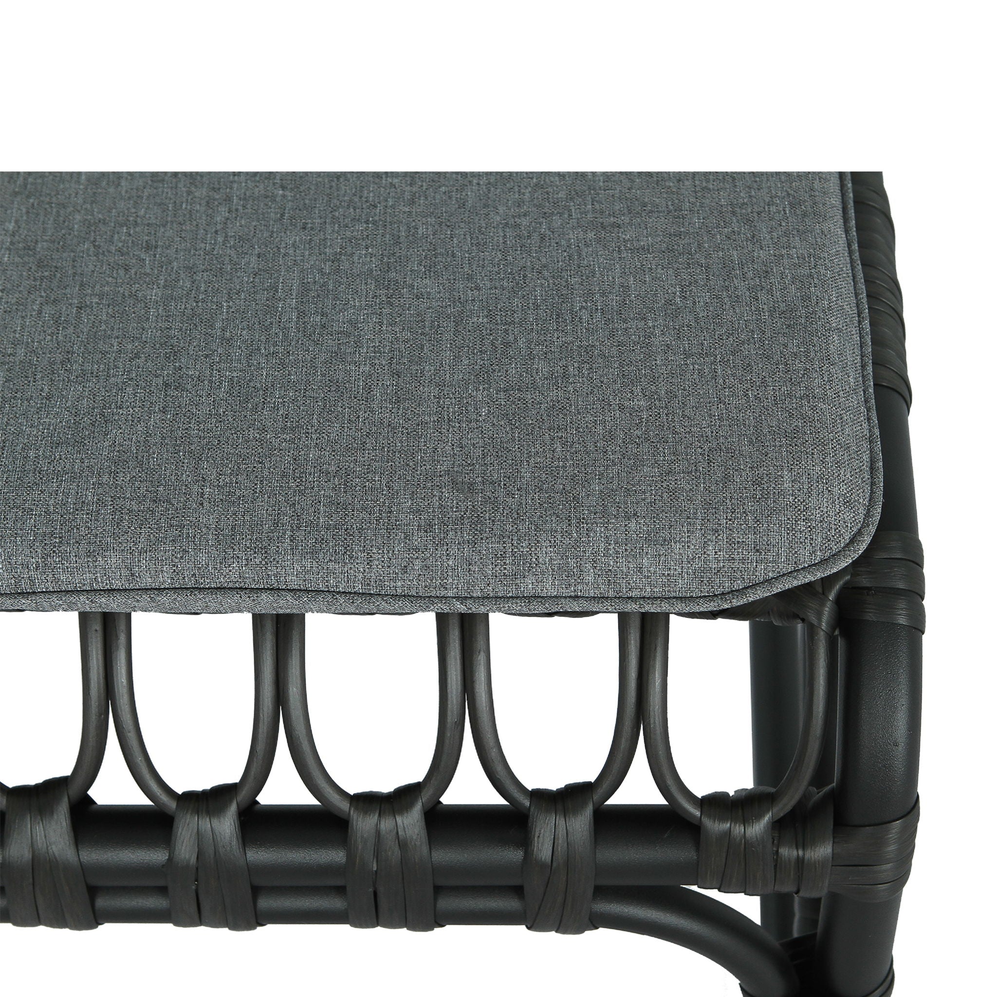 Outdoor Wicker Dining Chairs With Washable Cushion (Set of 2)