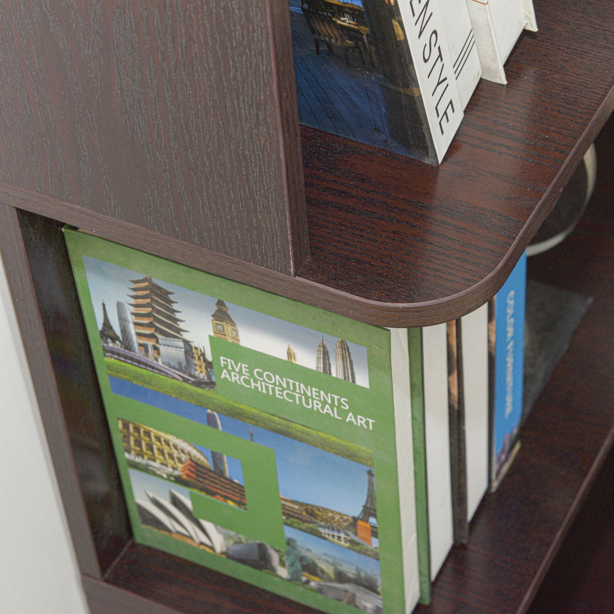 L-Shaped Corner Bookshelf