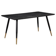 Coaster Fine Furniture Zetta - Rectangular Wood Dining Table - Black | Meri Furniture