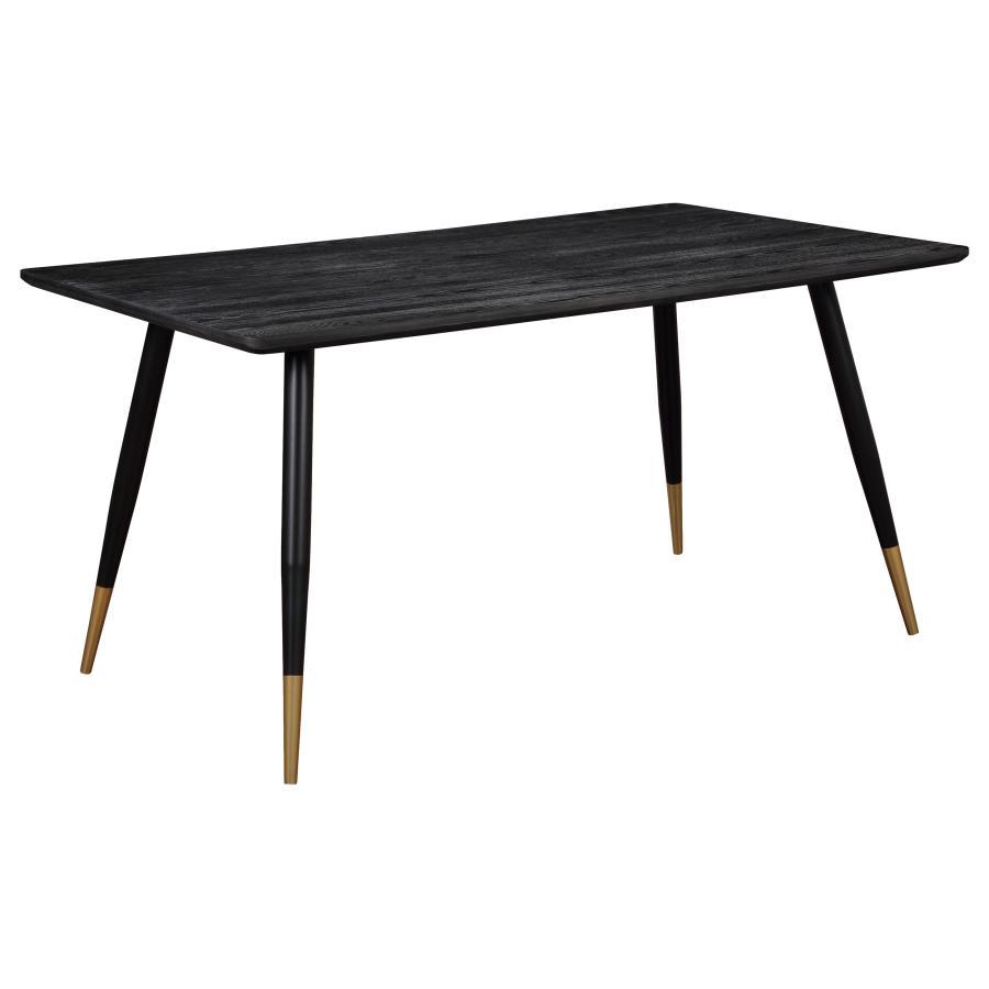Coaster Fine Furniture Zetta - Rectangular Wood Dining Table - Black | Meri Furniture