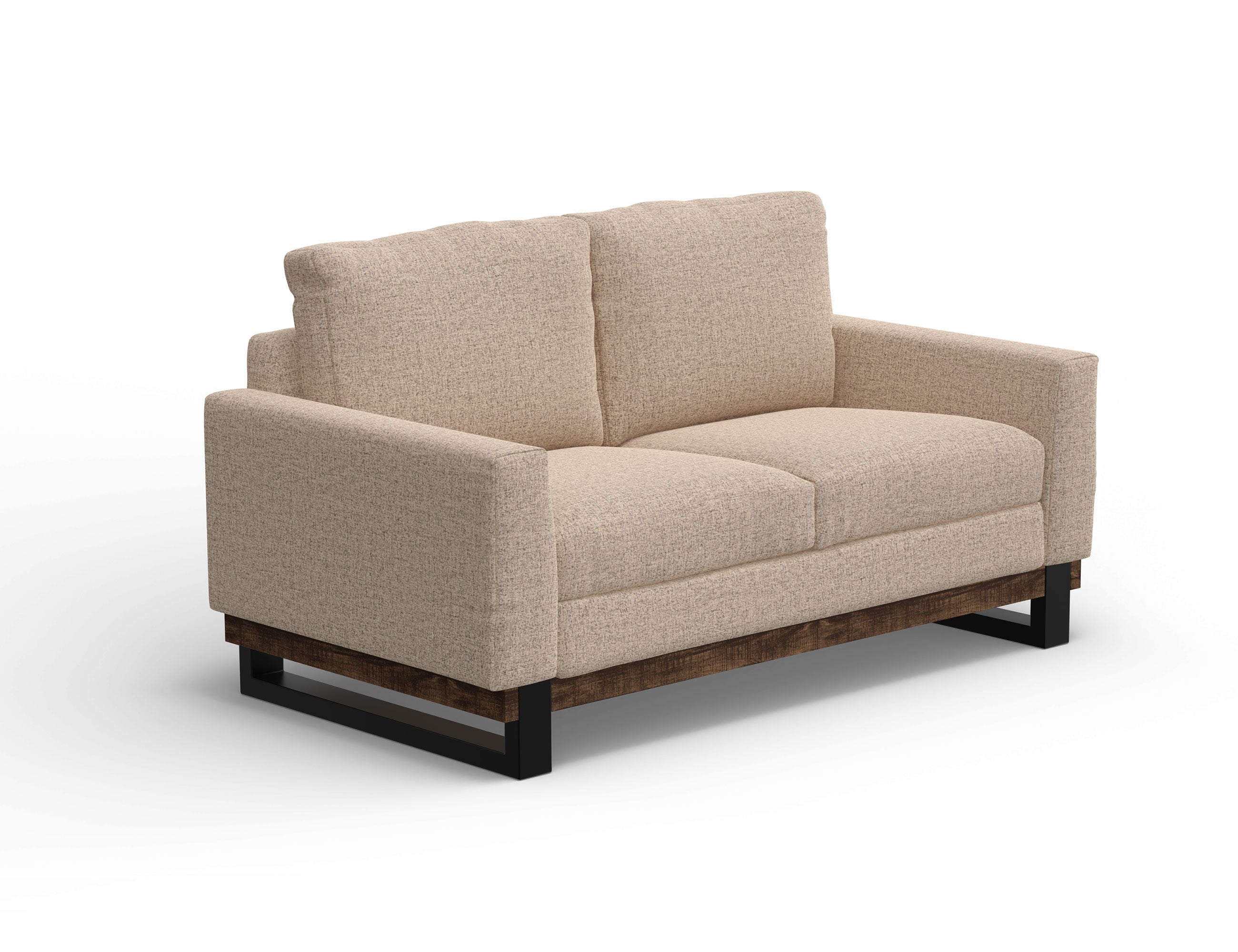 International Furniture Direct Blackburn - Loveseat - Capuccino Brown | Meri Furniture