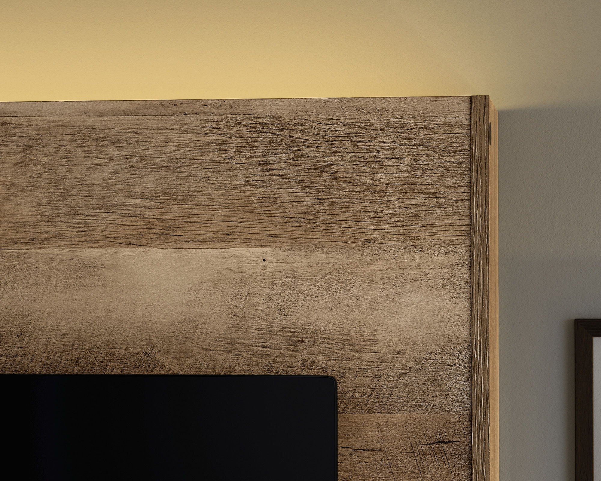 Entertainment Wall In Lintel Oak