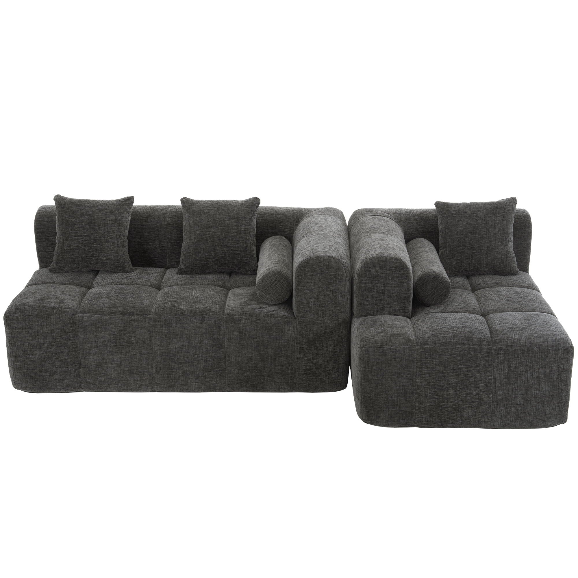 Sectional Free Combined Sofa With 2 Side Pockets
