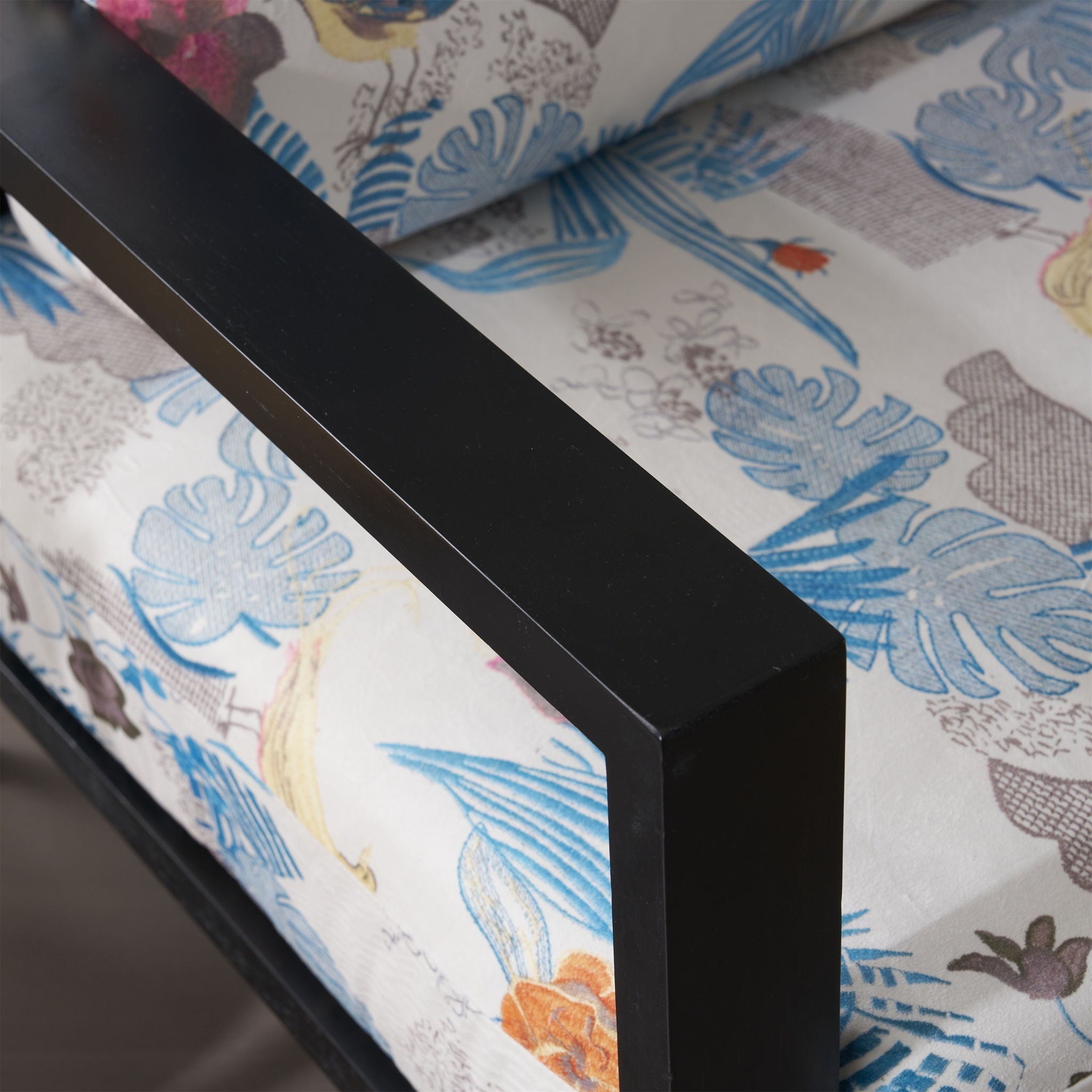 Modern Armchair With Solid Wood Frame