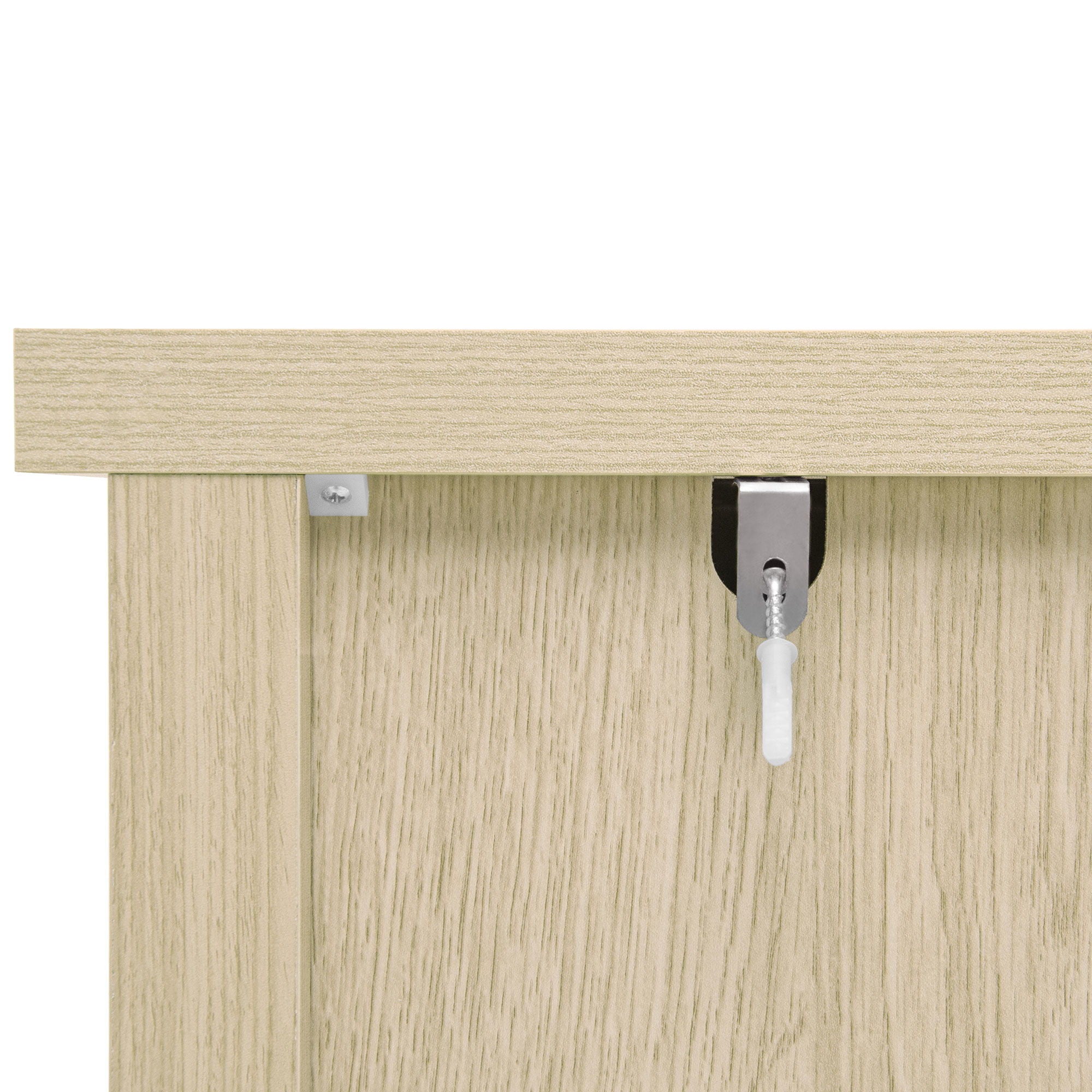 Hollow Carved 3 Drawer Cabinet Dresser Storage Chest With Metal Handles For Living Room Bedroom - Natural