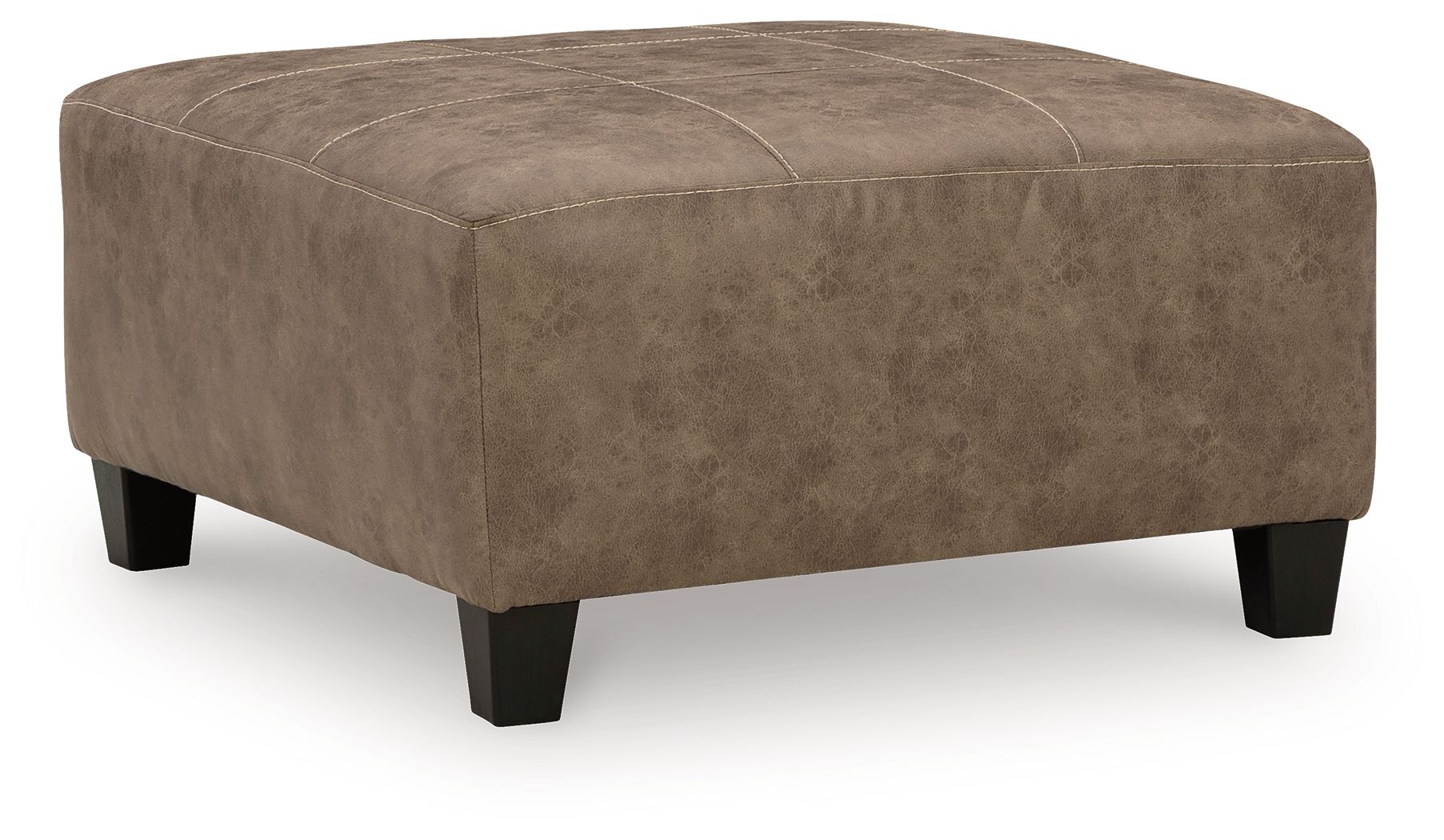 Signature Design by Ashley® Navi - Fossil - Oversized Accent Ottoman | Meri Furniture