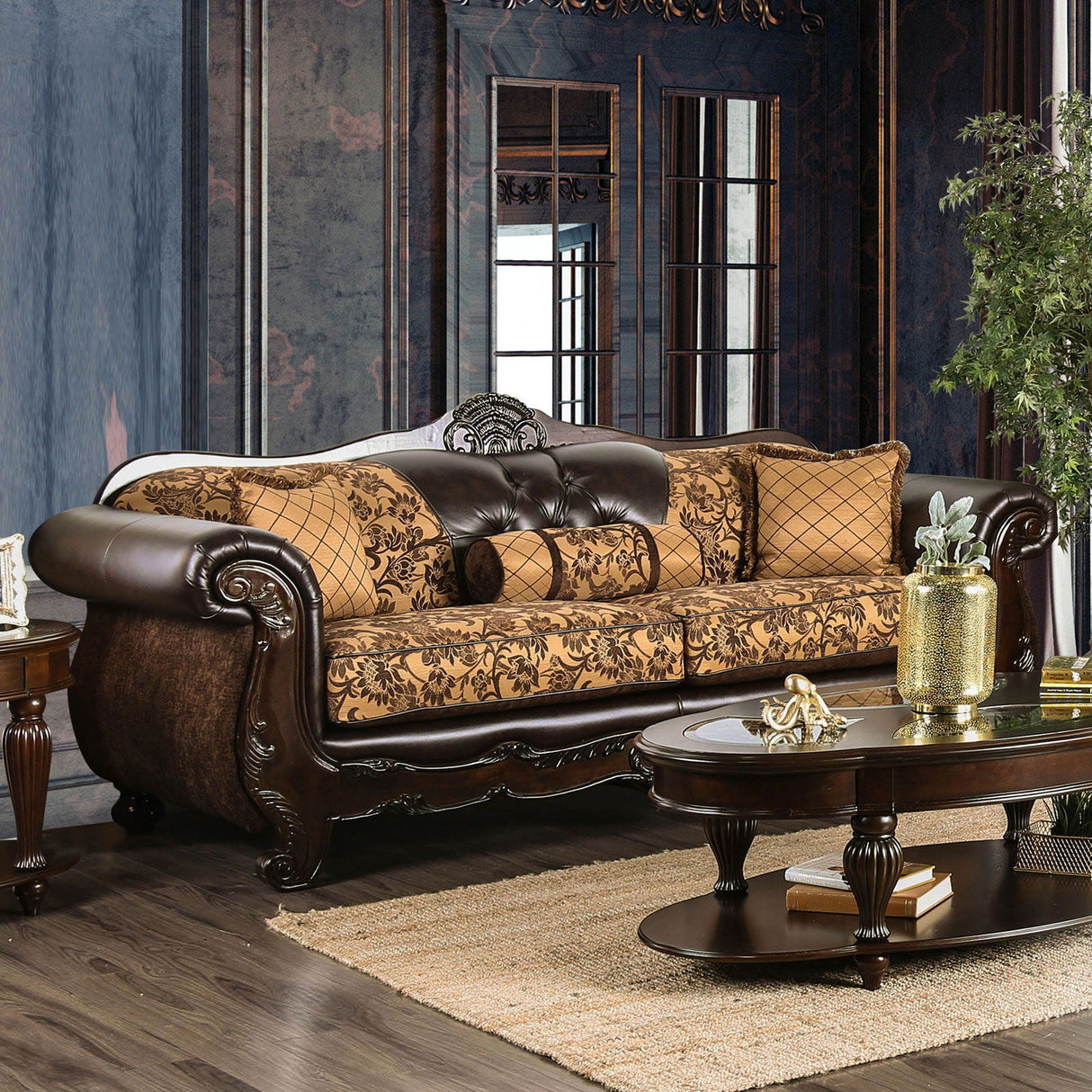 Furniture of America Quirino - Sofa | Meri Furniture