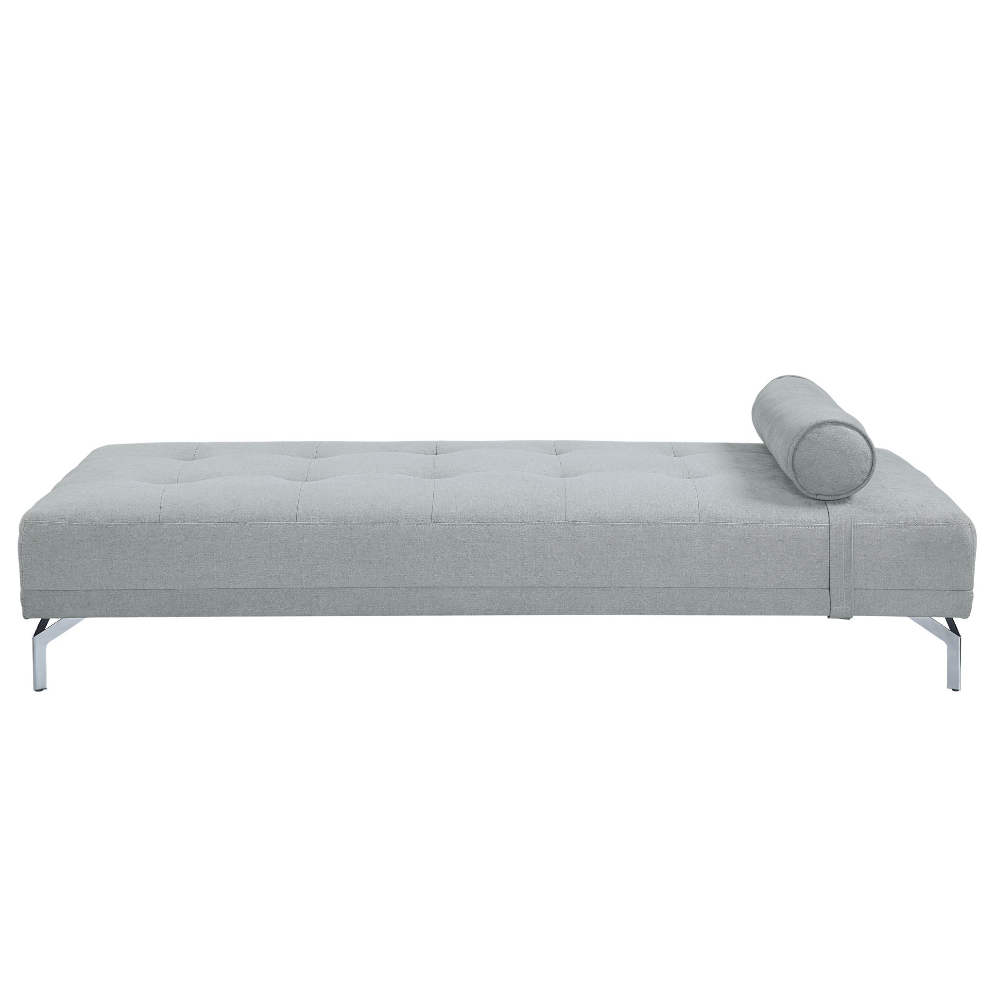 Quenti - Sofa Bed With Pillow - Gray Melange Velvet