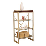 ACME Zahra - Optional Shelf - Clear Glass & Sliver | Meri Furniture
