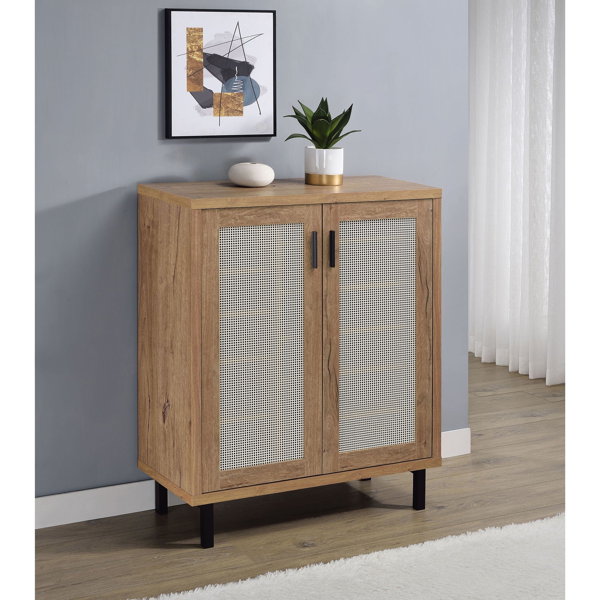 Stagg - 2 Door Shoe Storage Cabinet - Natural