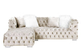 •KD Legs•4 Pillows Included(Loveseat: 1 Fur+1 Body/Chaise: 1 Fur+1 Body)•Foam Density: D28