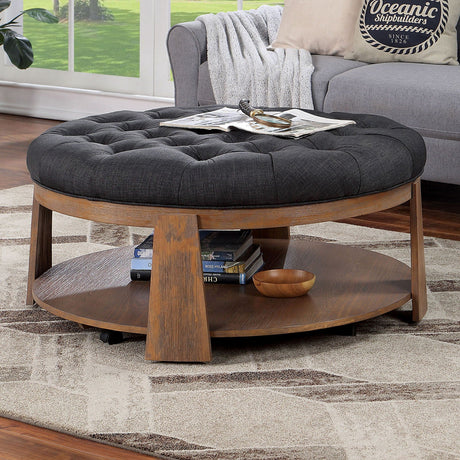 Furniture of America Guis - Round Coffee Table | Meri Furniture