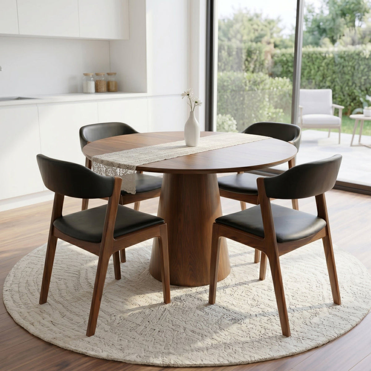 Enzo - Dining Chair (Set of 2) - Black / Brown