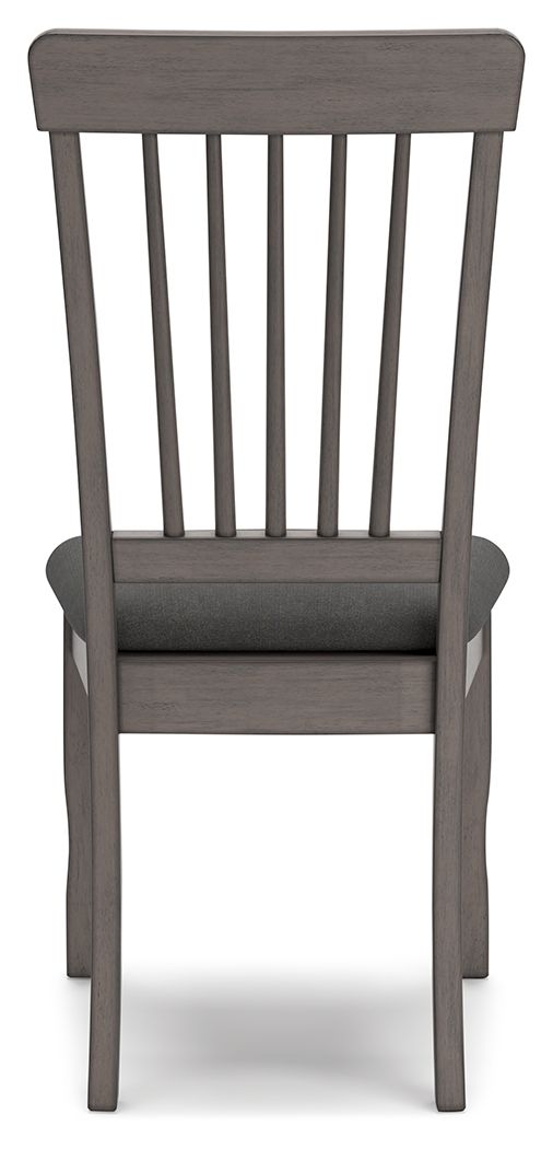 Signature Design by Ashley® Shullden - Gray - Dining Room Side Chair (Set of 2) | Meri Furniture