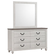 Coaster Fine Furniture Stillwood - 6-Drawer Dresser With Mirror - Vintage Linen | Meri Furniture