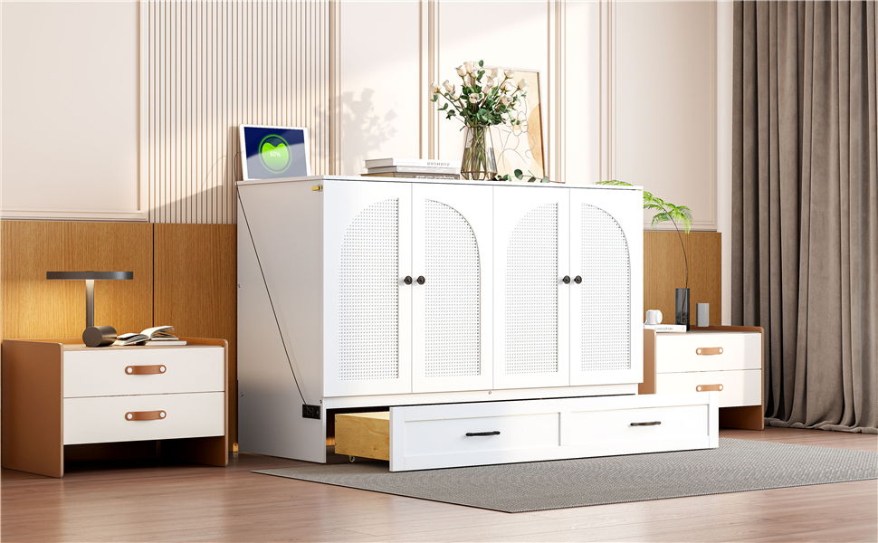 Murphy Bed With Large Drawers