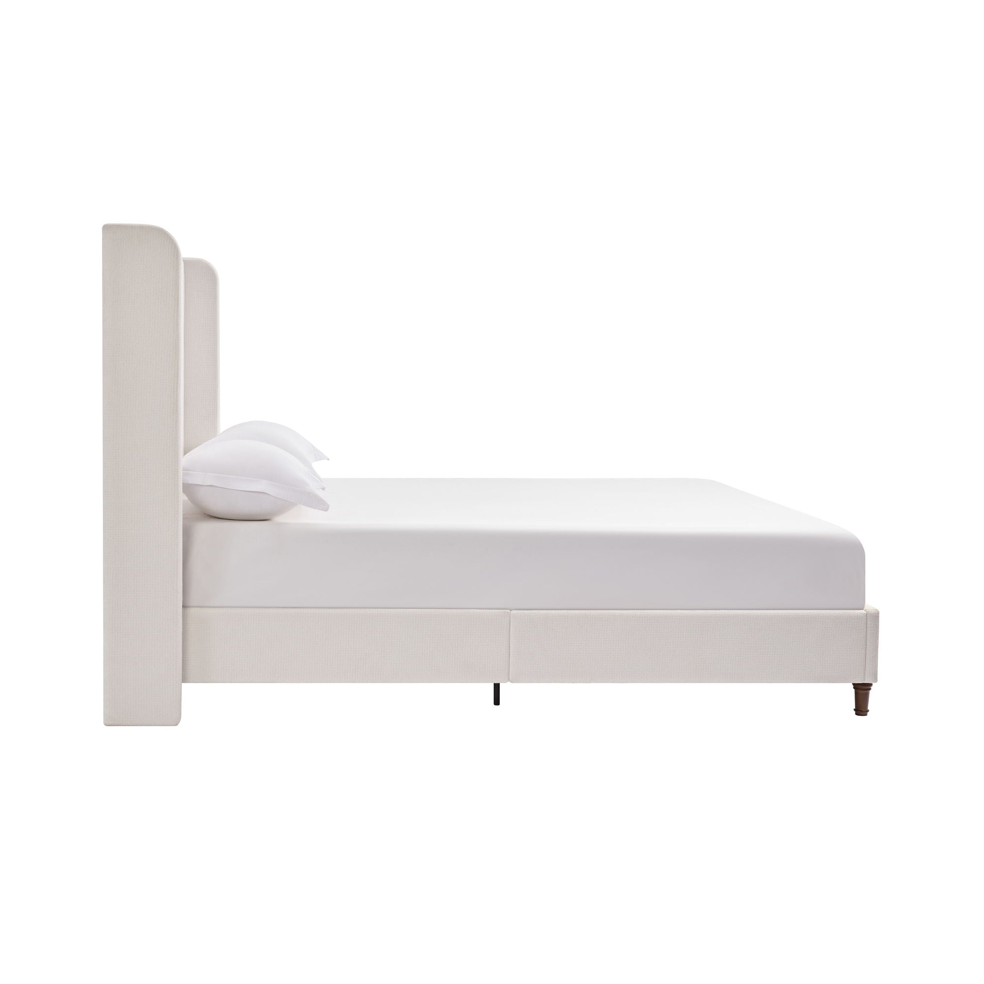 Harper - Tall Headboard Upholstered Bed / High Headboard / Elegant Simplicity / No Box Spring Needed