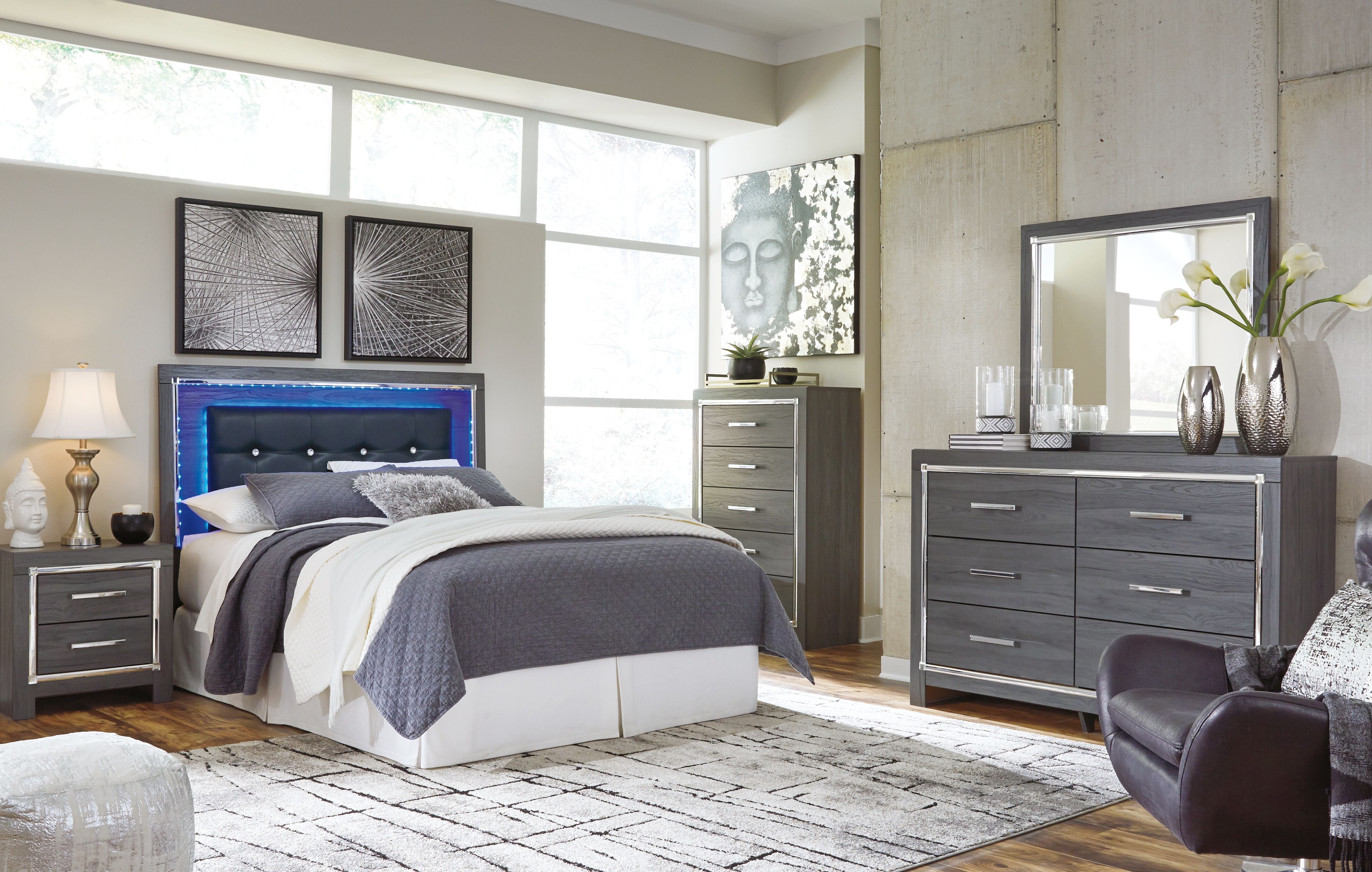 Signature Design by Ashley® Lodanna - Upholstered Panel Bed | Meri Furniture
