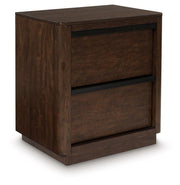 Dilenno - Two Drawer Night Stand - Dark Brown
