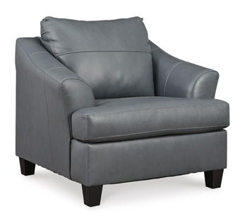 Ashley Furniture Genoa - Steel - 2 Pc. - Chair And A Half, Ottoman | Meri Furniture