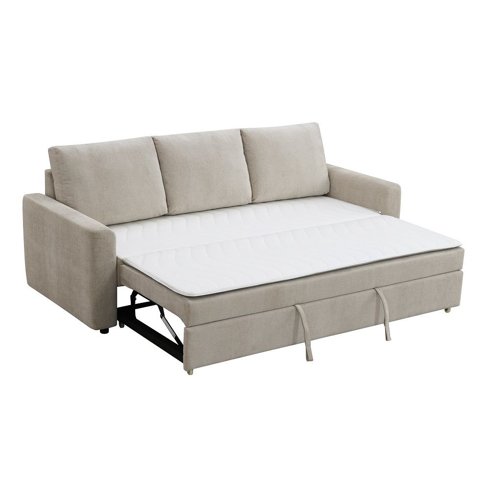 ACME Leira - Sofa With Sleeper - Beige | Meri Furniture