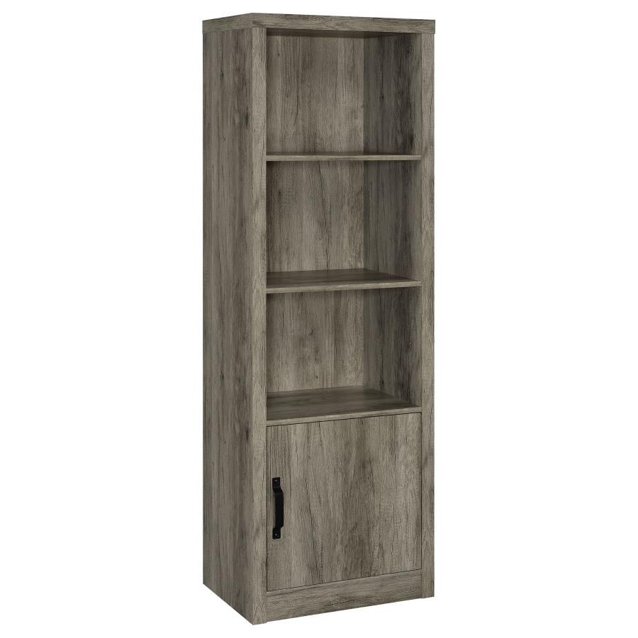 Coaster Fine Furniture Burke - 3-Shelf Engineered Wood Media Tower - Gray Driftwood | Meri Furniture