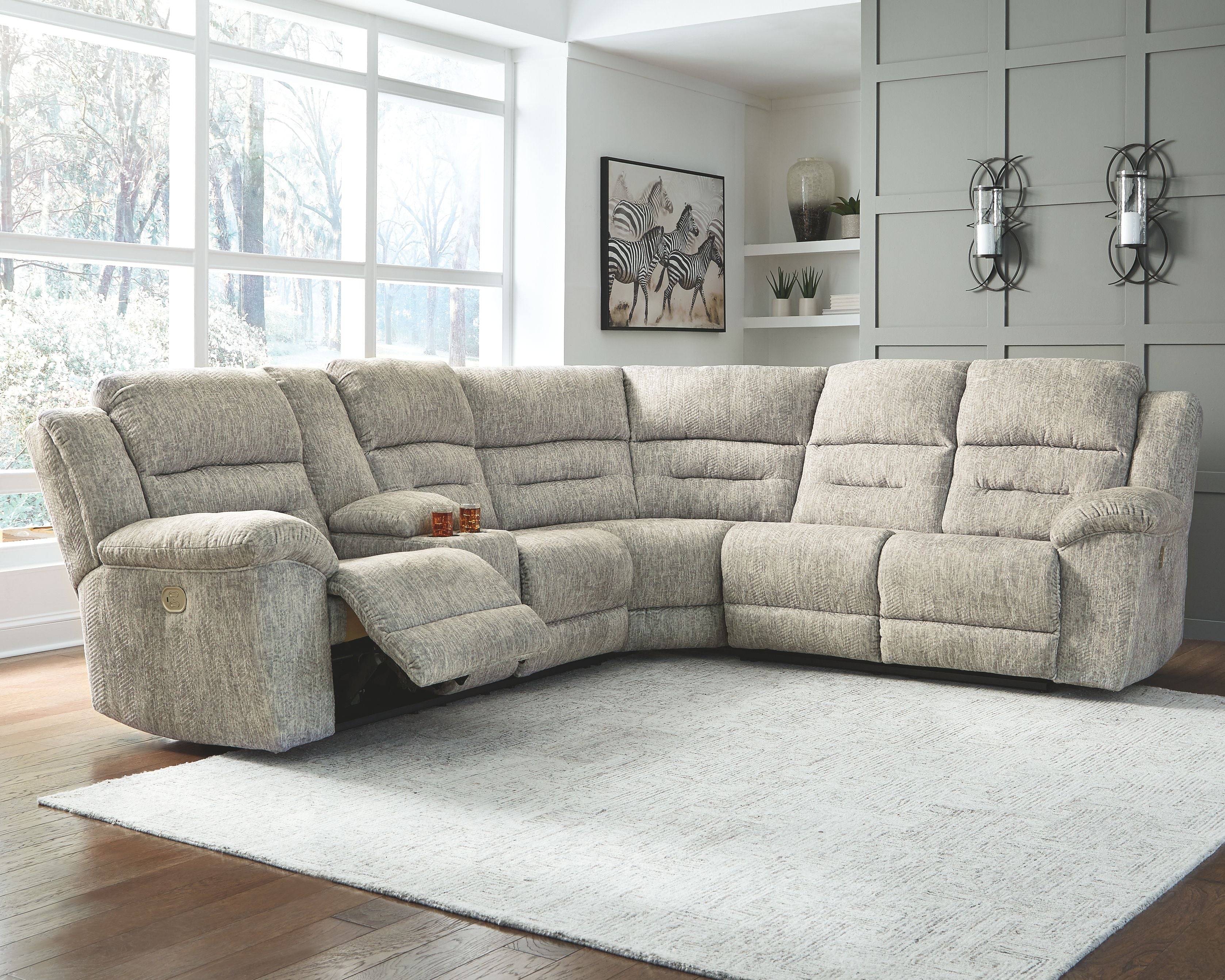 Millennium® by Ashley Family Den - Power Reclining Sectional | Meri Furniture