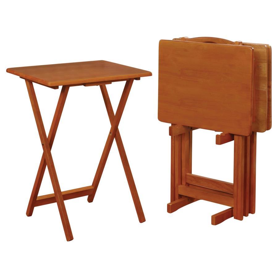 Coaster Fine Furniture Donna - TV Tray Table Set With Stand | Meri Furniture