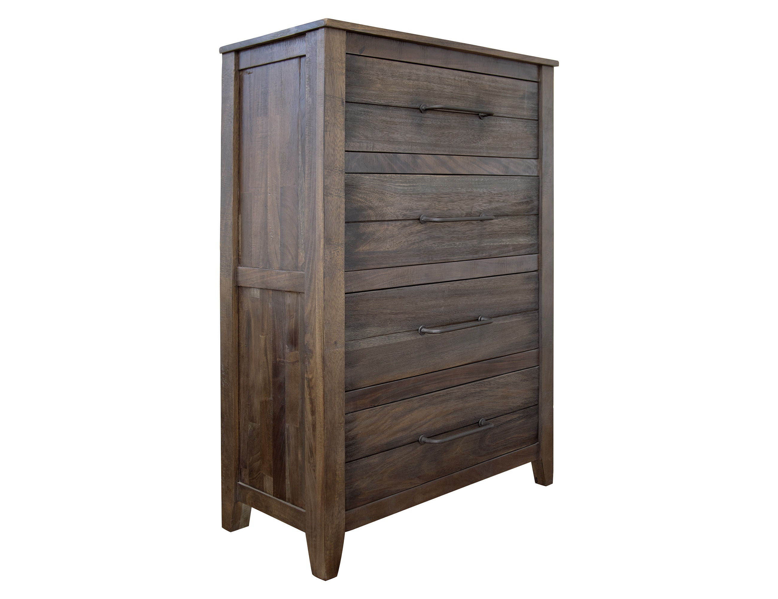 International Furniture Direct San Luis - Chest - Deep Brown / Warm Gray Finish | Meri Furniture
