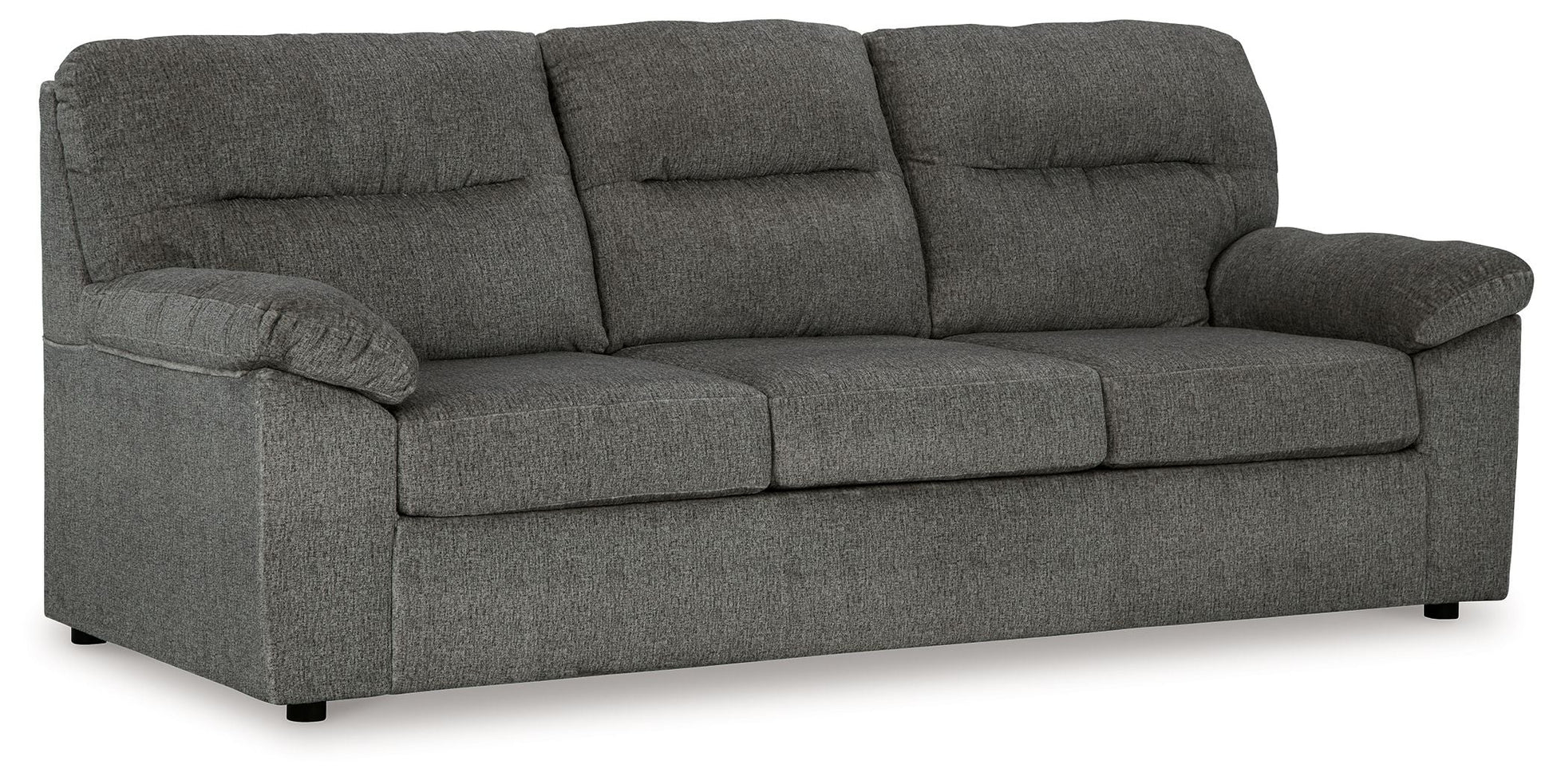 Signature Design by Ashley® Bindura - Mineral - Sofa With Drop Down Table | Meri Furniture