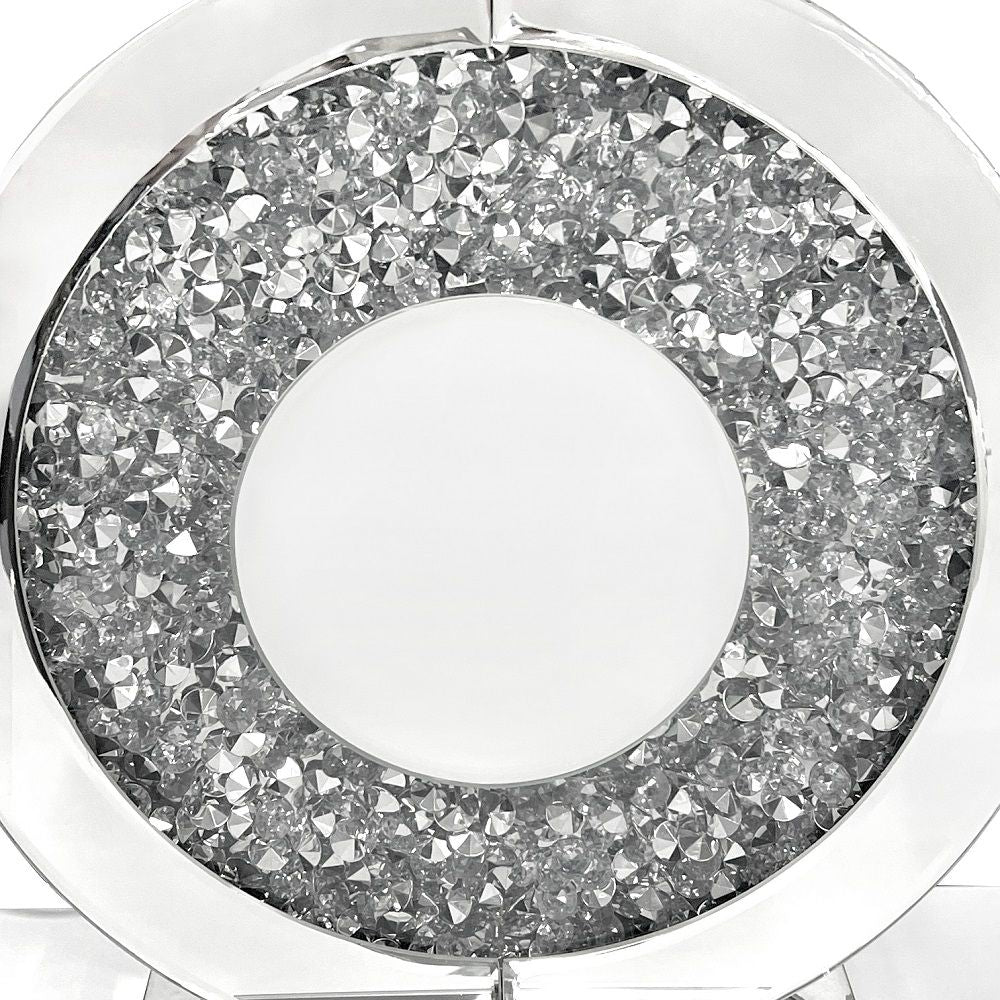 ACME Noralie - Table Lamp - Mirrored & Faux Diamonds - 27" | Meri Furniture