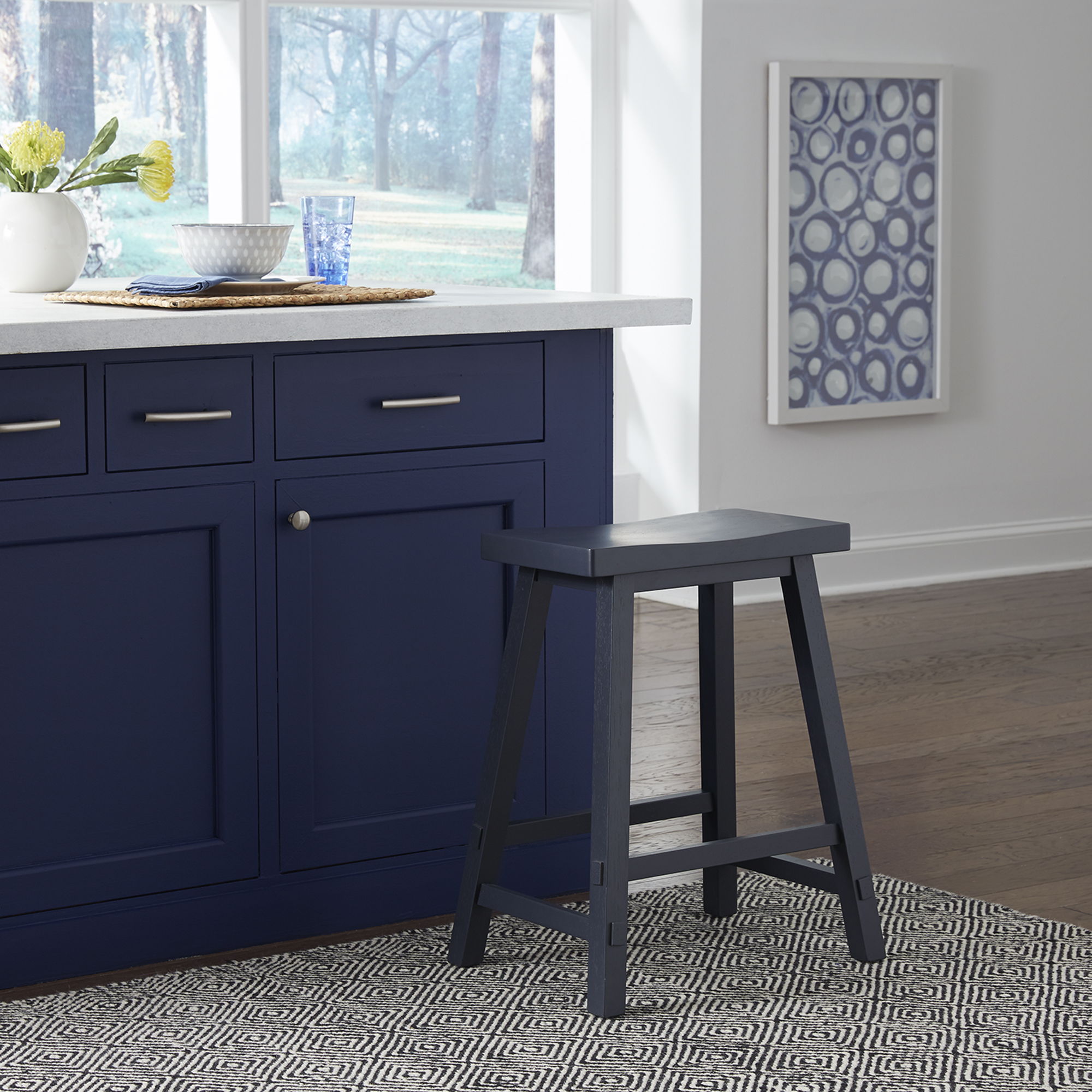 Liberty Furniture Creations II - 24" Sawhorse Counter Stool | Meri Furniture