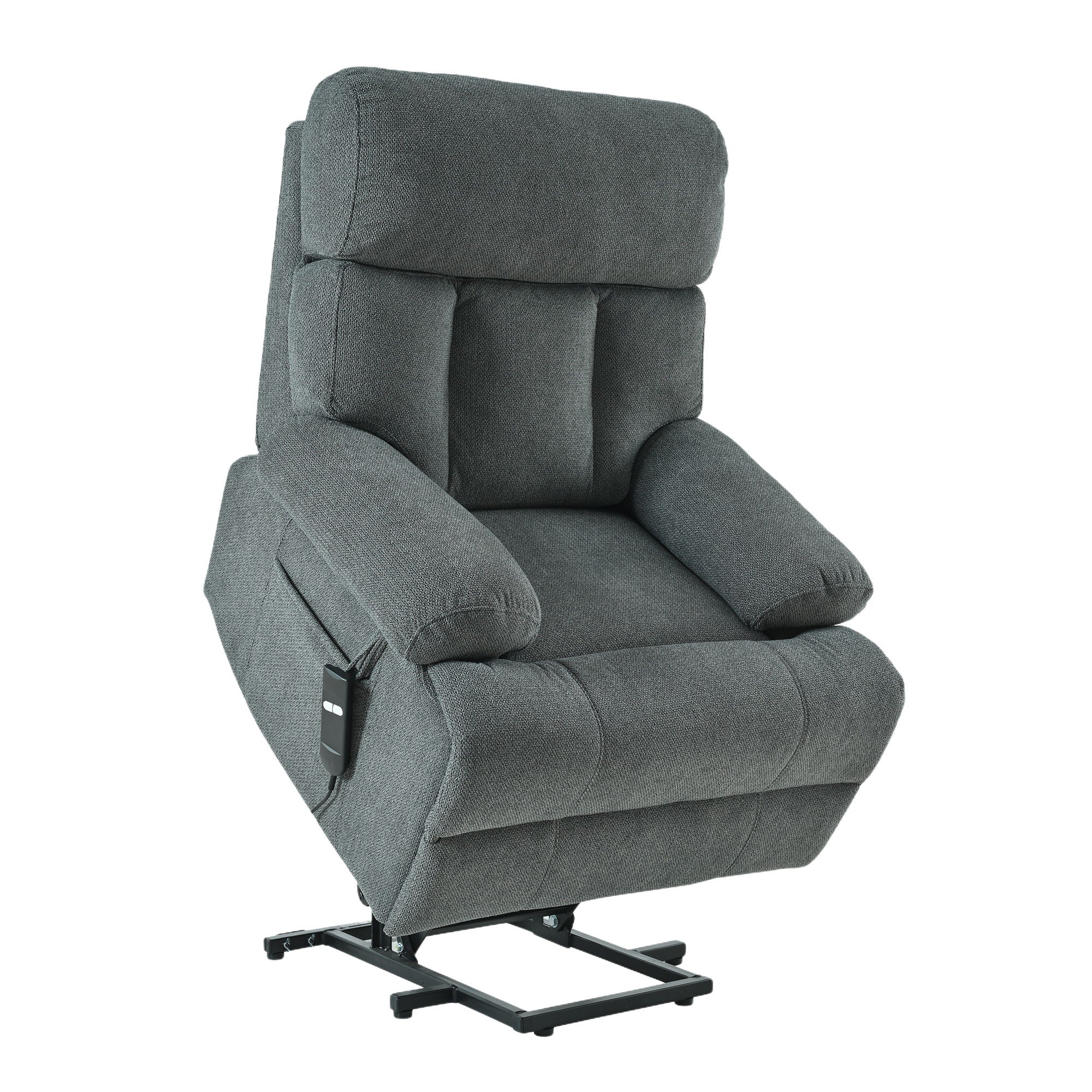 Oversized Power Lift Recliner Chai With Remote Control, Side Pocket, Spacious Seat