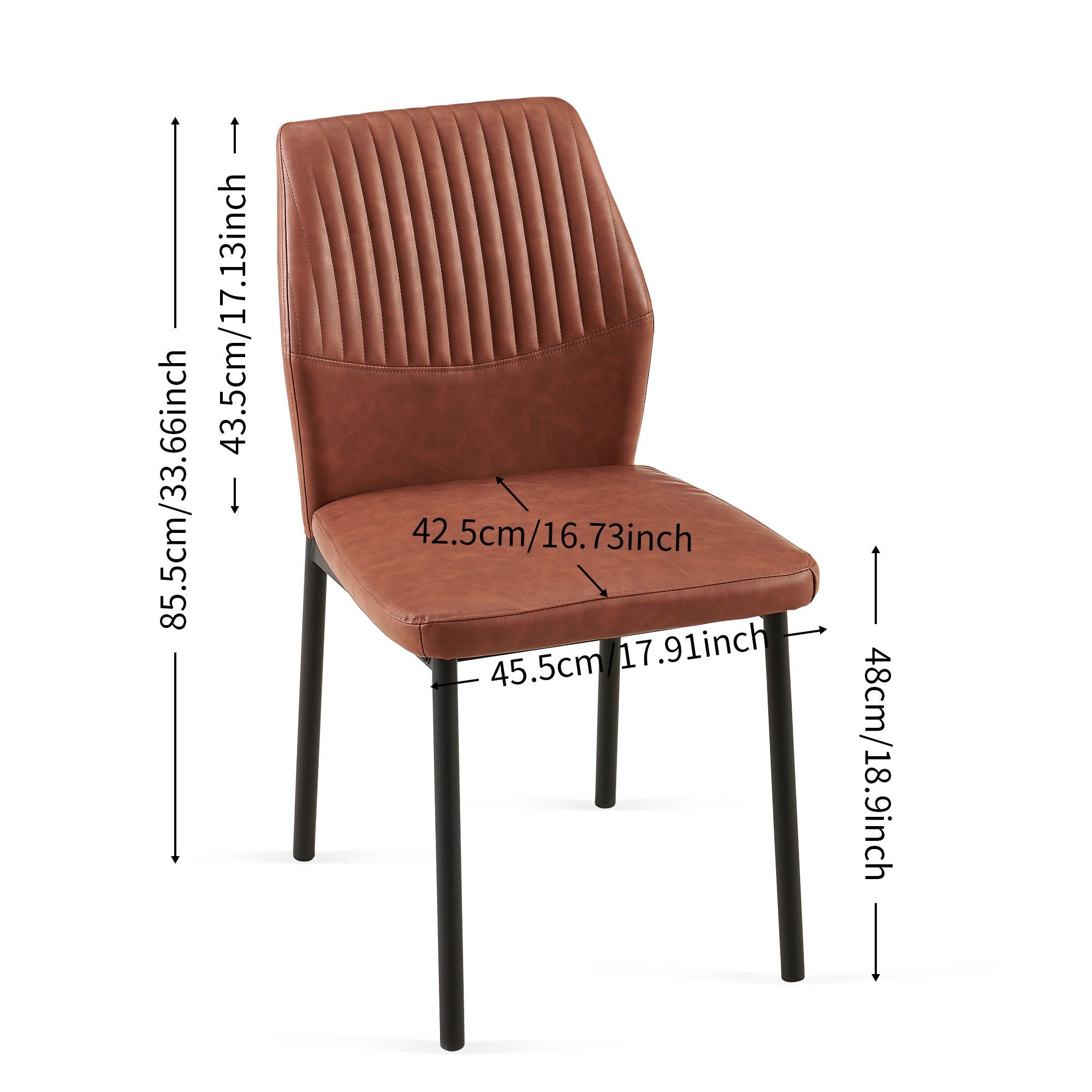 Dining Chairs Living Room Chair Modern Kitchen Armless Side Chair With Metal Legs