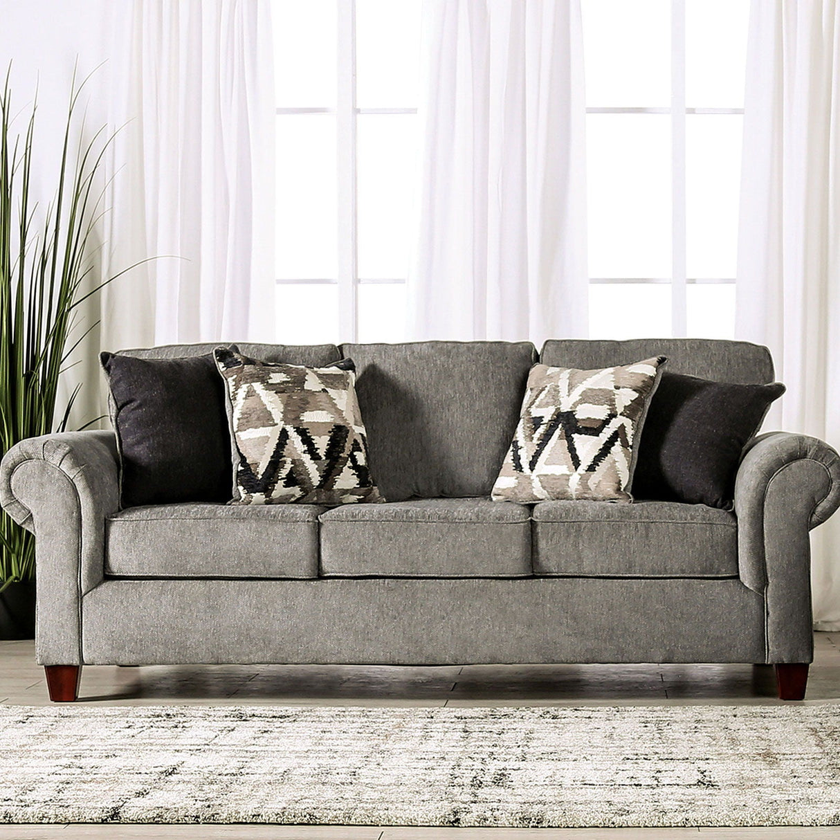 Furniture of America Delgada - Sofa | Meri Furniture