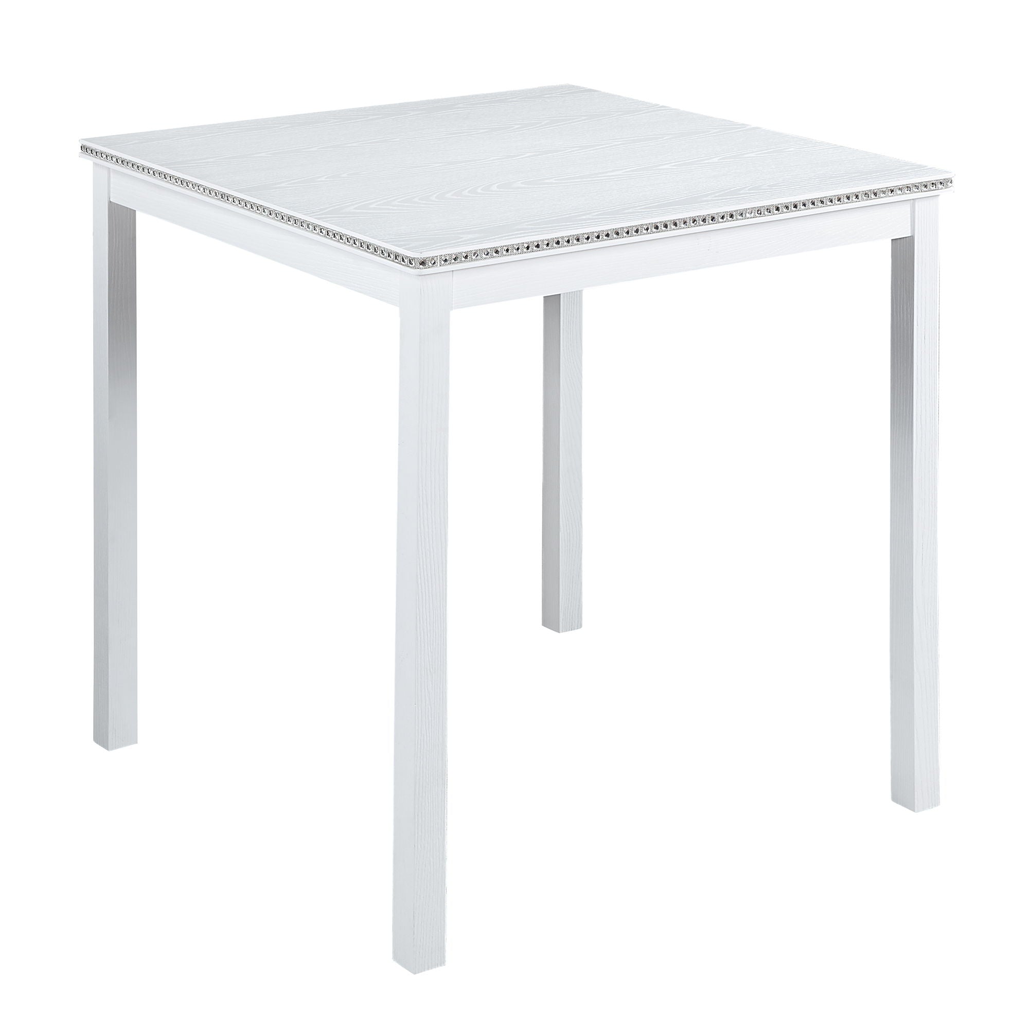 5 Piece Counter Height Table Set, Square Table And 4 Upholstered Chairs