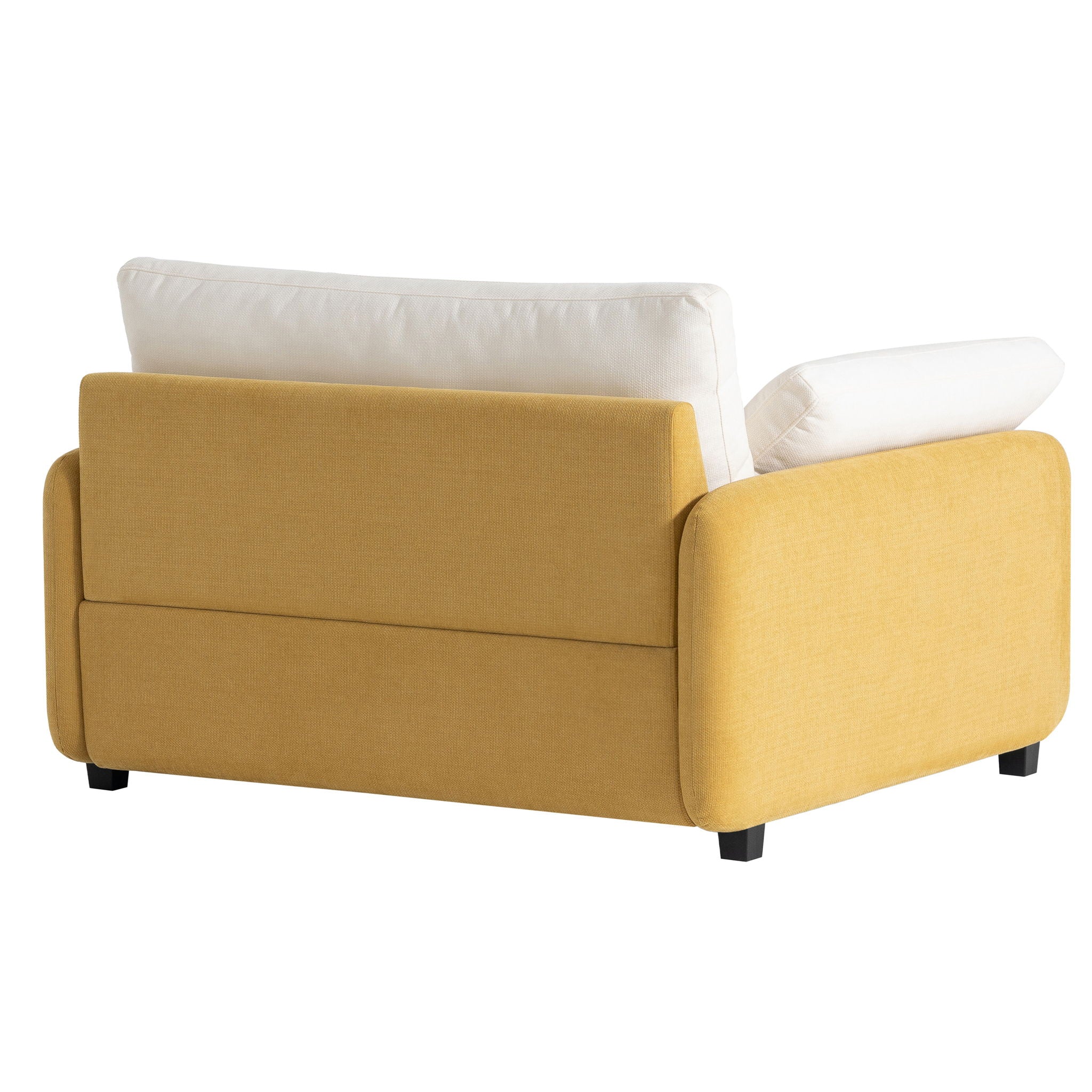 Oversized Single Sofa Chair Wide And Deep Seat, Modern Upholstered Comfy Blocking Couch Lounge With Pillows