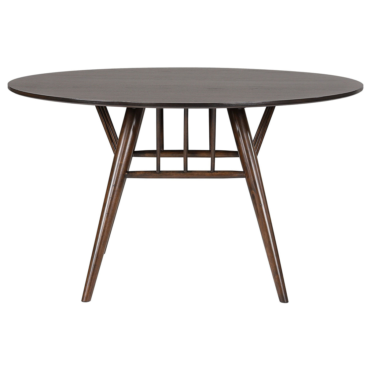 Everton - Round Wood Dining Table - Dark Walnut