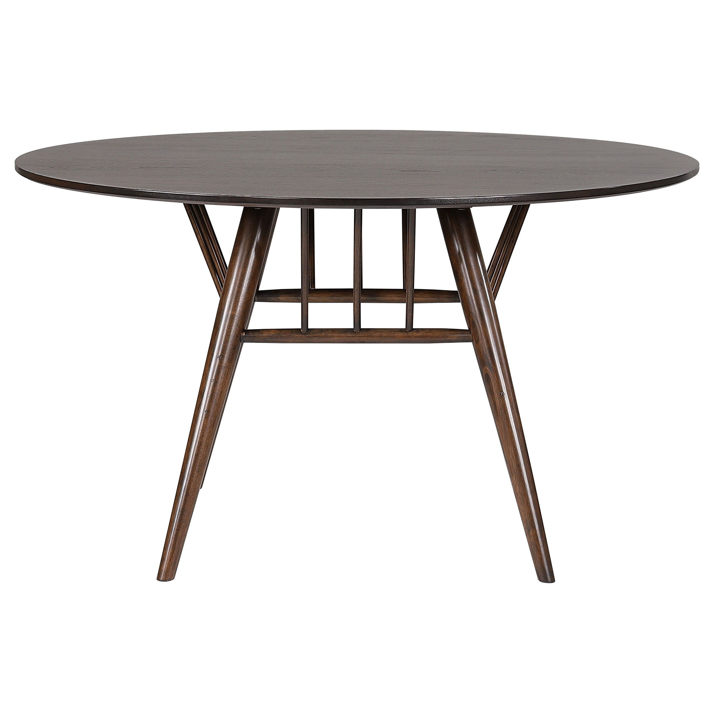 Coaster Fine Furniture Everton - Round Wood Dining Table - Dark Walnut | Meri Furniture